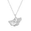 Collar de Rueda de la Fortuna de Albaricoque para Mujer Plata de Ley S925 Nicho Lujo Accesible Versátil Cadena para Clavícula de Gama Alta Joyería al por Mayor