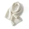 Bufanda Pequeña Cálida de Color Sólido para Otoño e Invierno, Bufanda de Punto Versátil para Pareja y Familia, Bufanda de Cachemir, Protector de Cuello para Mujer