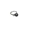 Anillo Minimalista y Lujoso de Perla Tahitiana con Diseño Único, Anillo Abierto Ajustable con un Toque de Alta Gama para Mujer