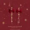 Serie de Pendientes y Clips para Orejas de Navidad y Año Nuevo ~ Nuevos Pendientes de Estrella Otoño e Invierno, Pendientes, Pendientes de Moda de Gama Alta y Populares