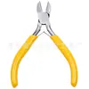Juego de 8 piezas amarillo de 4.5 pulgadas en stock pinzas para alambre mango amarillo joyería hecha a mano diy pinzas de punta