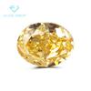 NÓS. Material 9A Qualidade Ovo Em Forma Raso Dourado Gelo Flor Corte Alto Carbono Diamante Denier Em Forma Luz Amarelo Gelo Flor Corte Zircão