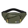 Bolsa de Cintura Esportiva Multifuncional para Homens, Bolsa Transversal de Ombro Multicamadas de Grande Capacidade, Bolsa de Peito Fashion Espessa de Tecido Oxford