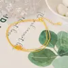 Tobillera Nueva Aleación de Cobre Joyería para el Pie Clásica Versátil Imitación Oro Arena Vietnamita Cadena para el Pie de Verano Nicho Lujo Ligero