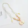 Colar de Maçã de Cerâmica Jingdezhen Colar Borboleta Dopamina Personalidade Fresca Feminina Moda Versátil Colar Venda por Atacado