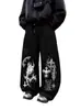 Pantalones casuales de moda hip-hop de alta calle transfronterizos de AliExpress para hombre, ajuste holgado de verano, estilo de pierna recta de nicho, en stock, pantalones largos versátiles