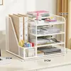 Estante de Armazenamento de Arquivos para Mesa de Escritório Estante de Armazenamento de Arquivos de Metal Suprimentos de Escritório Artefato de Organização de Arquivos de Dados Coleção