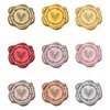 Nueva Corona de Flores de Corazón de Espiga de Trigo Tallado Plano con Adhesivo Sello de Cera de Sellado Colores Ricos Sello de Cera de Sellado para Sobre de Invitación
