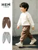 Pantalones de niño estilo coreano para otoño e invierno, pantalones infantiles de moda al por mayor, pantalones joggers casuales para niños y niñas