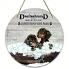 Animales bienvenidos panel de madera pintura pintura decorativa cálida decoración de pared placa colgante interior y exterior puerta valla letrero de jardín transfronterizo