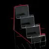 Soporte de Exhibición Transparente de Plástico Acrílico para Cartera, Soporte para Gafas, Soporte de Exhibición para Mascarilla y Teléfono, Soporte en Forma de Escalera, 5 Piezas