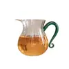 Taza Gong Dao de Cristal Bai Cai Rosa Resistente al Calor de Borosilicato Alto con Asa Separador de Té Mar de Té Utensilio para Infusionar Té Juego de Té