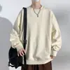 Suéter Base de Color Sólido con Cuello Redondo de Marca de Moda Americana para Hombre de Primavera y Otoño Chaqueta Exterior de Calle Mismo Estilo para Pareja de Hombres y Mujeres