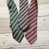 Corbata JK Rayada Color Café Vino para Mujer Corbata Rayada DK Vestido Corbata Estilo Universitario para Hombre Corbata Decorativa para Niña Estilo Japonés