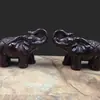 Huali madeira maciça esculpida animal elefante tamanho de madeira ornamentos de sorte elefante criativo home craft presente