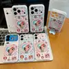 Soporte de jade en forma de corazón adecuado para Apple 17 Pro Max, iPhone 18, Funda suave Huawei con ventana en forma de corazón