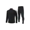 Nueva Chaqueta de Entrenamiento de Fútbol Casual de Deportes al Aire Libre de Invierno Chaqueta de Manga Larga Conjunto de Uniforme de Fútbol Ropa Cálida de Entrenamiento
