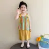 Conjunto de Correa Floral Colorida para Niñas 2026, Atuendo de Dos Piezas Delgado y Fresco con Estilo para Niños, Ropa de Verano de Moda para Bebés