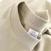 Camisa Básica Pesada Solta de Algodão Puro Camiseta Casual Básica de Manga Curta Algodão Puro Vintage Puro 1688 Personalização