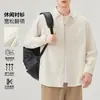 Nova Camisa Masculina da Moda Outono 2026, Gola Lapela, Manga Longa, Estilo Japonês Workwear, Casual Versátil de Caimento Solto, Jaqueta Camisa