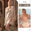 Kameixue Sexy Conjunto de Camisón con Tirantes de Encaje y Malla Ropa de Dormir Ropa de Casa Atrevido Vestido de Gasa para Provocar Conjunto 1906