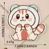 Parche Bordado Nuevo Estilo Dibujos Animados Parche de Felpa de Gato Accesorios para Ropa Parche Autoadhesivo Decoración Parche de Tela