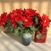 Ramos Artificiales al por Mayor de Girasoles, Margaritas, Orquídeas Phalaenopsis, Flores de Seda para Bodas y Decoración del Hogar, Flores Secas de Hortensia