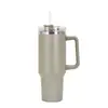 Transfronterizo nuevo 40 oz con asa Taza para Coche taza de vacío portátil para coche Acero inoxidable 304 Popote taza de helado venta al por mayor