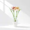 Flores pequeñas artificiales de cristal, calas, rosas, lirios, peonías y pájaros, juego de adorno de flores eternas, regalos extranjeros transfronterizos