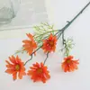 Flores artificiais de camomila e margarida estilo Ins, flores falsas para decoração de sala de estar, arranjos florais de mesa, enfeites florais decorativos, adereços para fotos