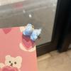 Pinza para el pelo con flequillo en tono azul bebé, accesorio para el pelo con forma de melocotón, horquilla combinable, accesorios para el pelo japoneses, coreanos, de primavera y verano.