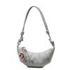 Nova Tendência Venda Quente Design de Nicho Cor Sólida Bolsa de Couro de Boi Moda Versátil para o Dia a Dia Estilo Ocidental Viagem Bolsa de Ombro Transversal