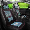 Cojín de Asiento de Coche con Cuentas de Madera Verano Transpirable Fresco Asiento Individual con Respaldo Cojín de Asiento Cuadrado con Cuentas de Madera