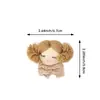 Accesorios de Tela Hechos a Mano Retro, Conejo, Oso, Pato Decoraciones, Accesorios Pequeños, Broches de Algodón Relleno DIY, Accesorios para Ropa