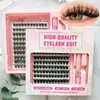 Kit de Cílios Postiços Transfronteiriços Grande Capacidade Série Wm Curvatura Segmentados Ampliação Dupla Enxerto de Olhos Artificiais Cílios Postiços
