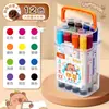 Plumones Acuarela Lavables de Color Verdadero 24 Colores Solubles en Agua Especiales para Niños Artísticos para Dibujo al Por Mayor