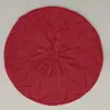 Boina de malha respirável para comércio exterior europeu e americano, chapéu de pintor leve e macio, boné fresco com estampa artística de botão