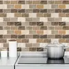 Pegatinas de Azulejos de Pegamento Pu de Cristal Mármol Impermeables Autoadhesivas Pegatinas de Pared Estéreo 3D Decoración de Cocina Punto Transfronterizo