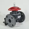 Válvula de Diafragma de Plástico G41F-10U Dn15 Válvula de Diafragma Manual con Brida