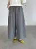 Taochuan O Essencial Desta Temporada! Calças Cropped Casuais Versáteis para Mulheres, Primavera e Verão, com Cintura Elástica, Simples, Largas e Soltas D50066