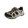 Zapatos Versátiles para Deportes de Montañismo al Aire Libre en Primavera y Otoño Estilo Forrest Gump Piel Suave Suela Gruesa Zapatos de Mujer Estilo Infantil Bloque de Color Malla Doble Zapatos de Papá