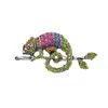 Insignias de Animales Personalizadas Creativas Europeas y Americanas Broche de Cocodrilo de Diamante de Aleación para Hombre Pin de Accesorios de Ropa de Alta Gama Se Puede Encriptar