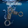 Suministros de Pesca al Aire Libre al por Mayor Anillo Divisor para Anillo de Suegra Conector de Anillo en Forma de Ocho Giratorio Americano para Padre-Hijo