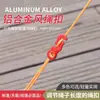 Hebilla de Aleación de Aluminio para Paracord para Exteriores Accesorios de Cordón para Toldo de Tienda Hebilla de Cuerda de Viento Hebilla de Cuerda con Apertura de Tres Ojos Hebilla Antideslizante Tamaño Pequeño