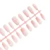 Novo Gatinho Rosa Francês Olho de Gato Simples e Fofo Estilo Girly Adesivo Removível Manicure Fresca Unhas Vestíveis 30 Peças