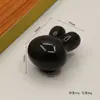 Manija de Conejo de Cerámica de Latón para Puertas de Gabinete, Cajón Colorido de Dibujos Animados Perilla de Agujero Único para Zapatero Armario