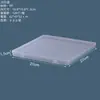 Caja de Almacenamiento Transparente Caja Cuadrada Pequeña Caja de Plástico PP Caja para Tapones para los Oídos Caja para Empaque de Joyería Caja DIY Caja de Almacenamiento de Escritorio a Prueba de Polvo