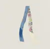 Bufanda con Borla Redonda 130*5 cm, Bufanda de Sarga de Seda Artificial, Cinta para el Cuello de Moda y Versátil, Lazo para Bolso