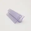 Suportes de etiqueta plásticos POP feitos sob medida de fábrica, etiquetas de preço de PVC transparente para supermercados, clipes de dente macio coextrudidos para precificação de prateleiras