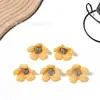 Cabeza de Flor Simulada de 2.8cm Flor Pequeña Multicolor Cabeza de Flor de Margarita Nuevo Material Hecho a Mano DIY para Joyería Accesorios para el Cabello